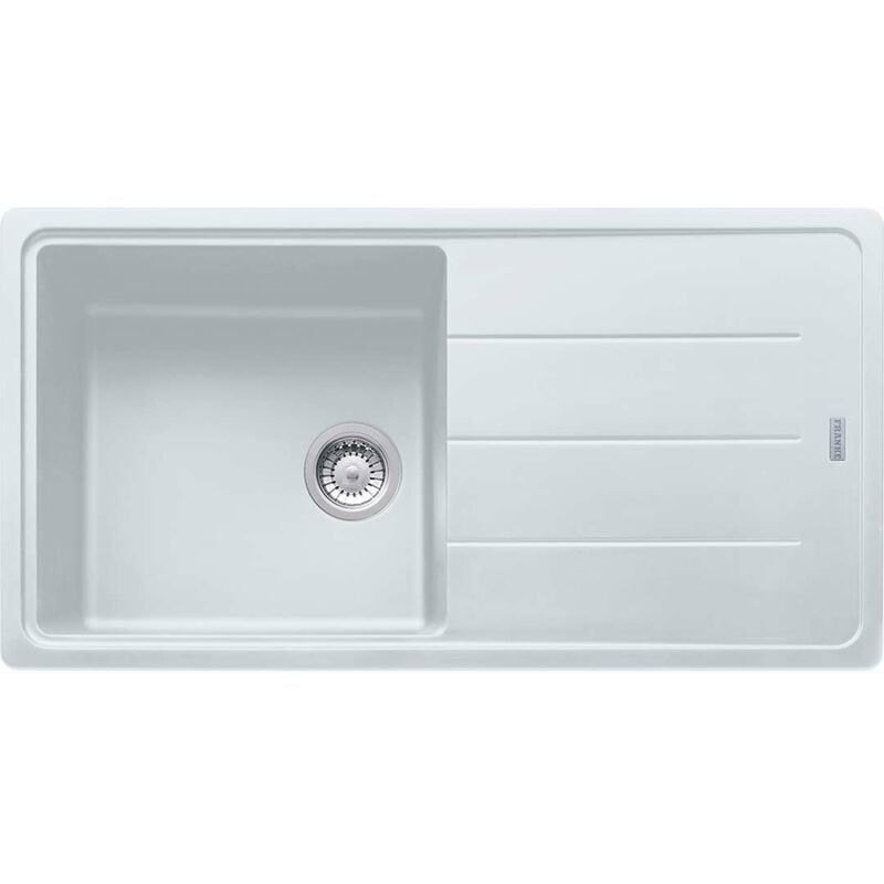 foto del prodotto basis - lavello in granito bfg 611, 97x50 cm, bianco-ghiaccio 114.0285.303 - franke