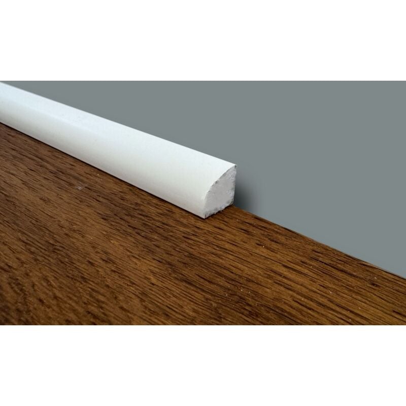 foto del prodotto basolino quarto di tondo in polimeri basicboard 15x15mm bianco pitturabile prezzo al metro 