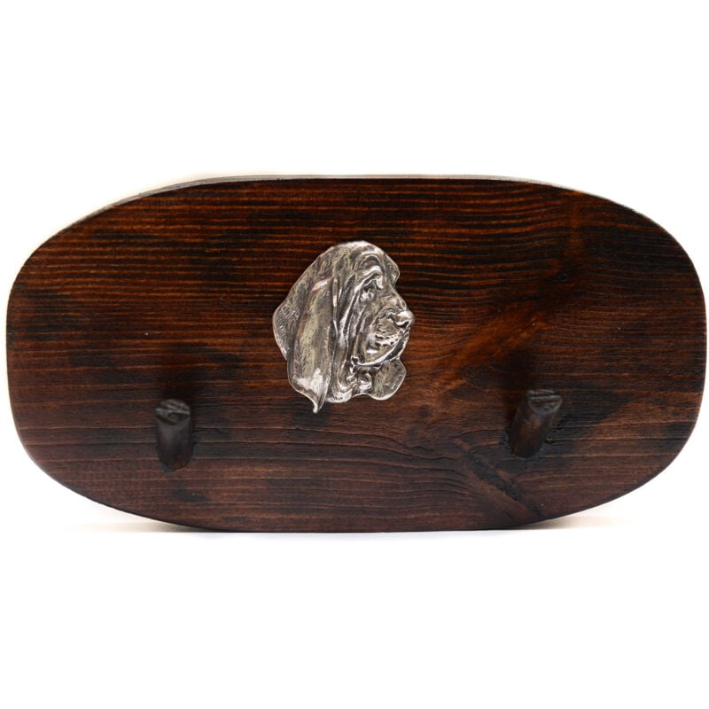 foto del prodotto basset hound - gancio per accessori, gancio per medaglie con un cane, ganci per chiavi di art-dog