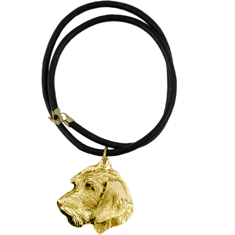 foto del prodotto bassotto ii una collana con un cane in una scatola regalo, un ciondolo placcato in oro per un amante dei cani, un gioiello impressionante del