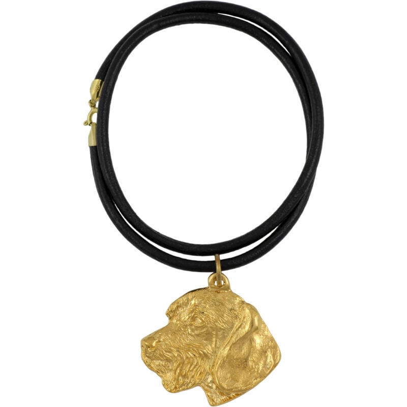 foto del prodotto bassotto iii una collana con un cane in una scatola regalo, un ciondolo placcato in oro per un amante dei cani, un gioiello impressionante del