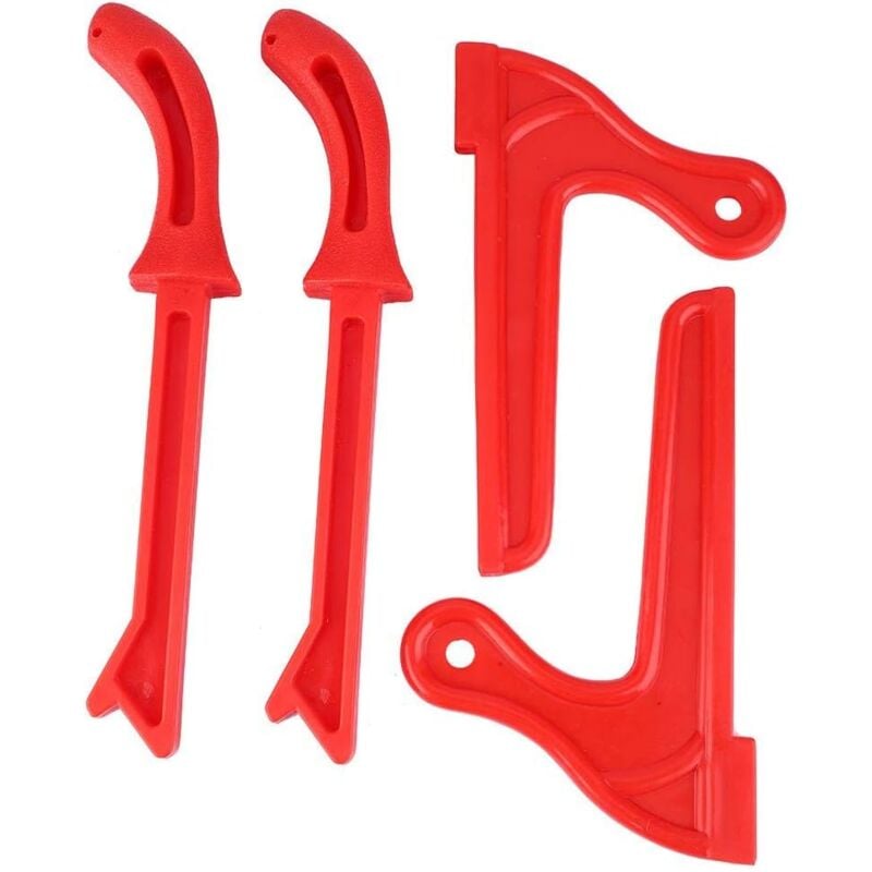 foto del prodotto bastoncini di spinta in plastica per la sicurezza, accessori per seghe da tavolo per lavorazione del legno rossi 