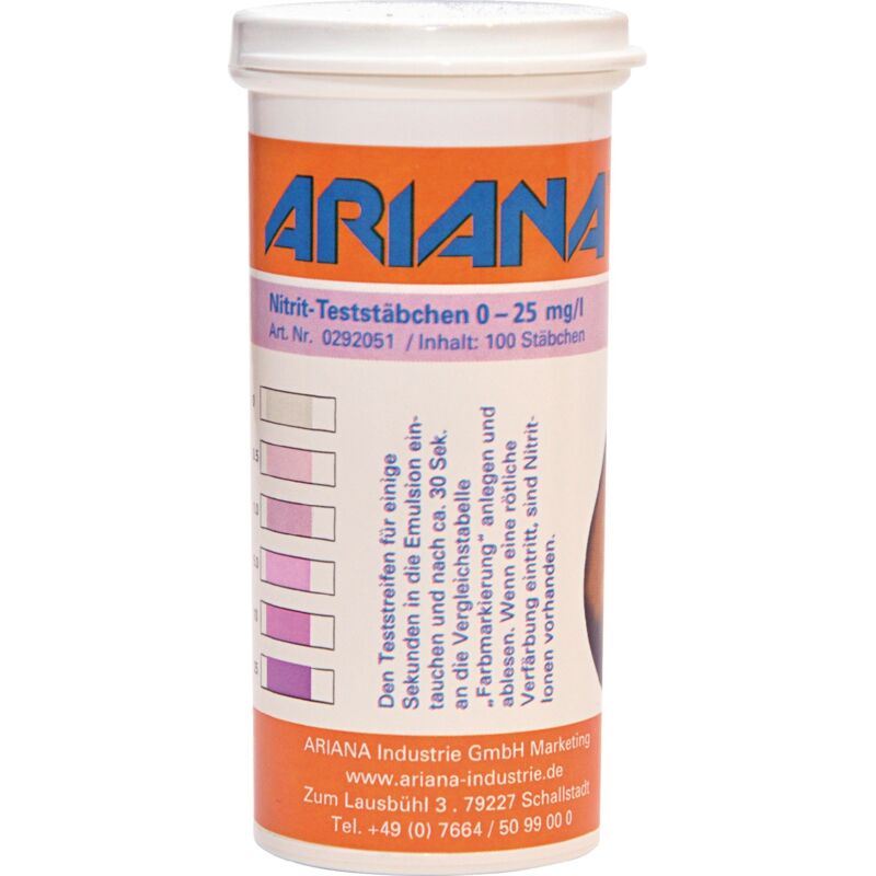 foto del prodotto bastoncini dosatori trgs 611 contenuto di nitriti 0-25 mg l 100 pz ariana