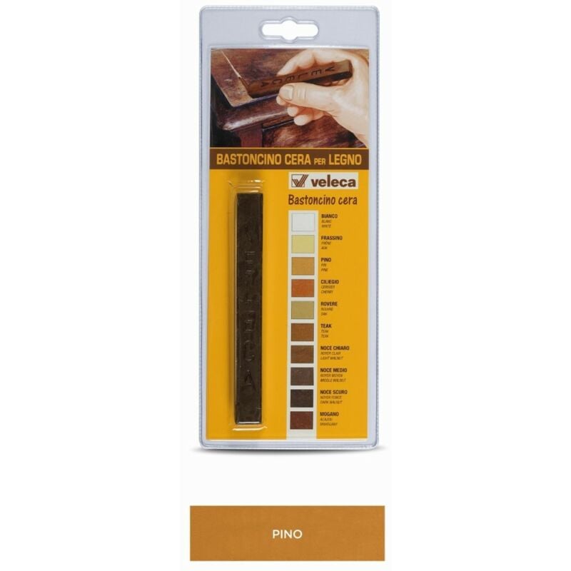foto del prodotto bastoncino cera ritocco coprente legno legno pino set 5 pezzi veleca