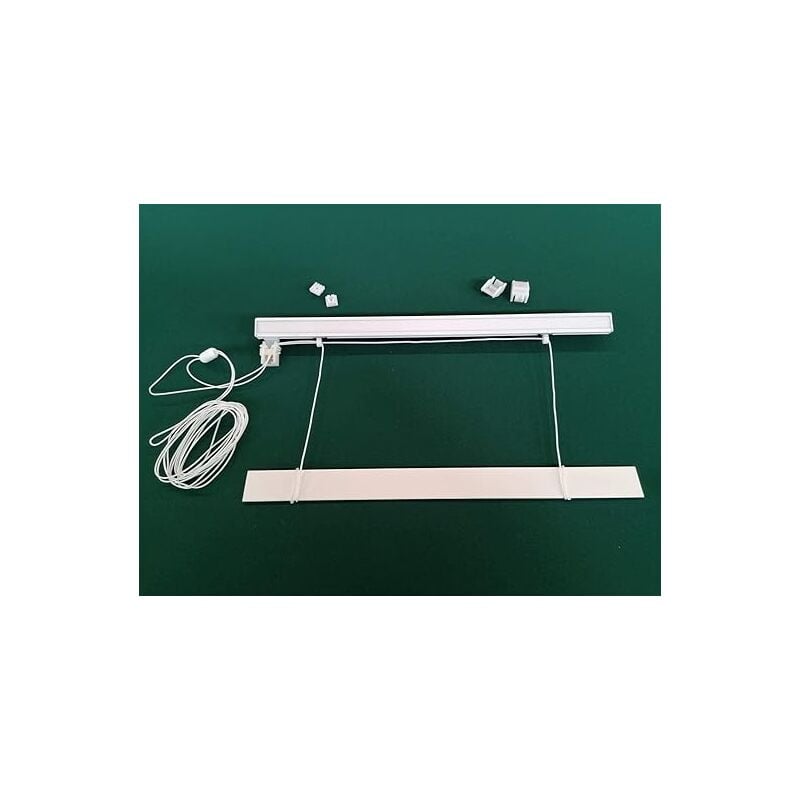 foto del prodotto bastone binario per tenda a pacchetto a vetro professionale in alluminio lunghezza 90 cm