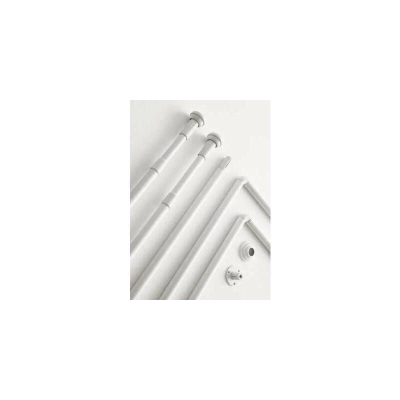 foto del prodotto bastone doccia vasca 80x170 cm bianco gedy