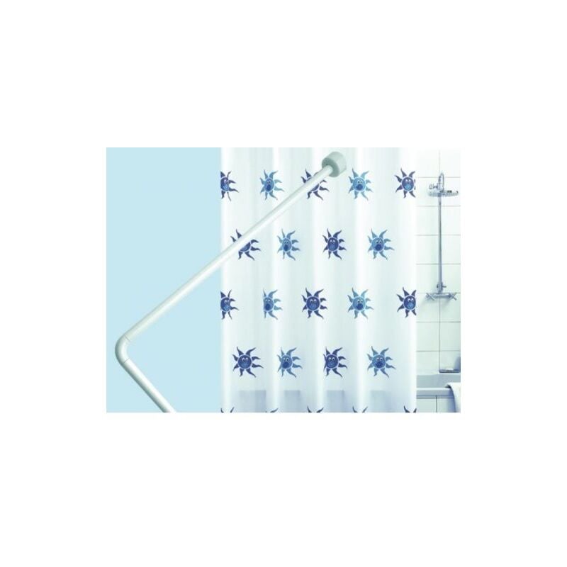 foto del prodotto bastone per doccia vasca con telaio cm 80x170 bianco 15592 