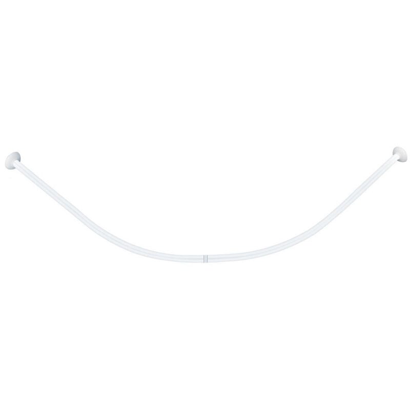 foto del prodotto bastone per tenda doccia curvo universale aste 90x90 cm bianco asta per tende arredo bagno