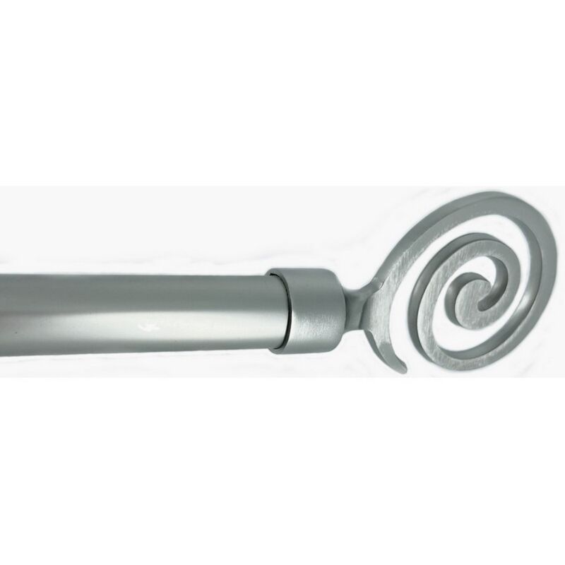 foto del prodotto bastone per tende tribale estensibile cm. 71 122 col. argento