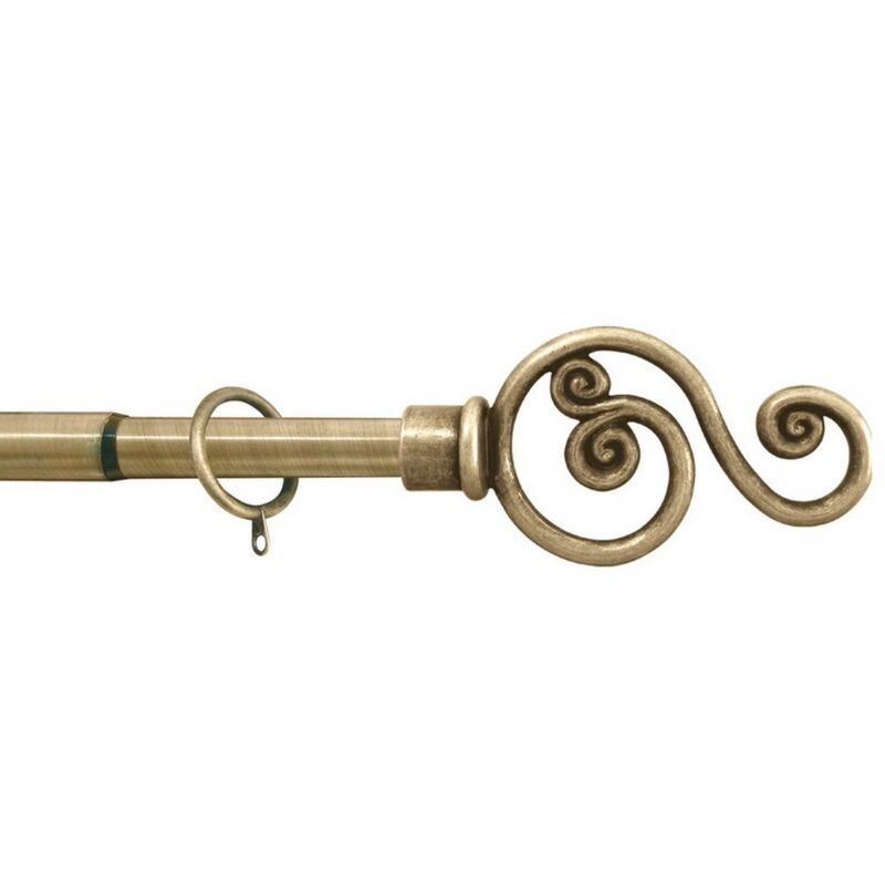 foto del prodotto bastone per tende violino estensibile cm. 300 380 col. oro antico