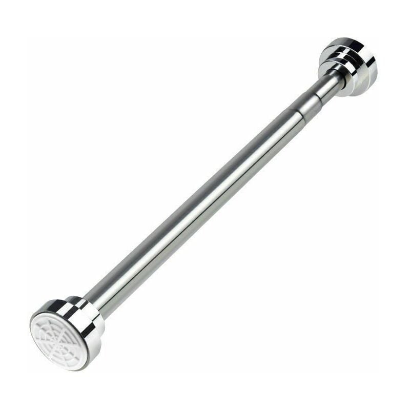 foto del prodotto bastone telescopico per tenda da doccia in acciaio inox lungo 40 50 cm asta estensibile senza forare per guardaroba, bagno, finestre e porte.