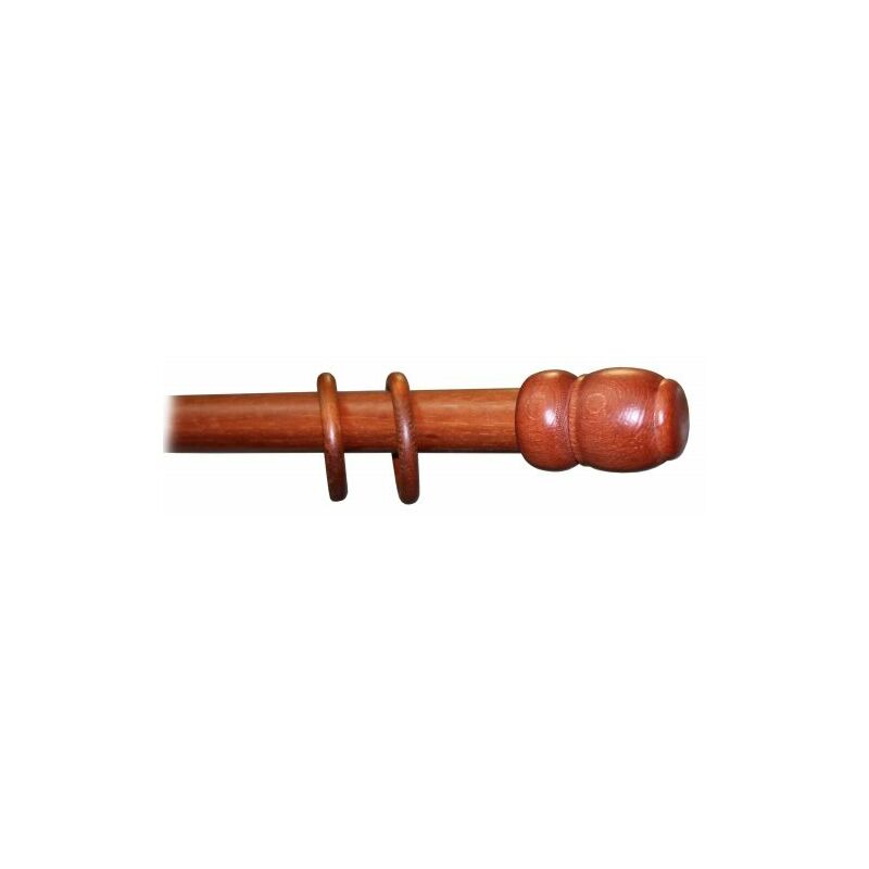 foto del prodotto bastone tenda legno ciliegio mm.35 lunghezza cm.150 a strappo senza supporti salone