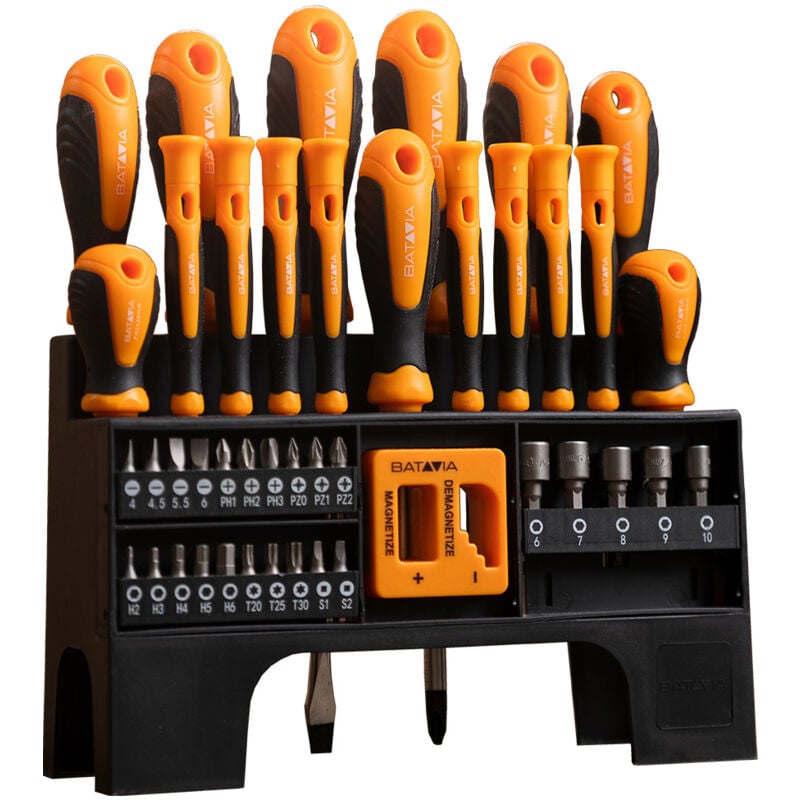 foto del prodotto batavia set cacciaviti 44pz ergonomici