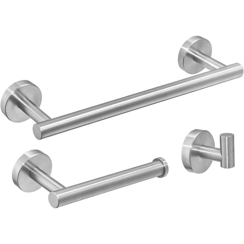 foto del prodotto bathroom towel rack toilet paper holder hook hook, stainless steel bathroom accessories, matte finish