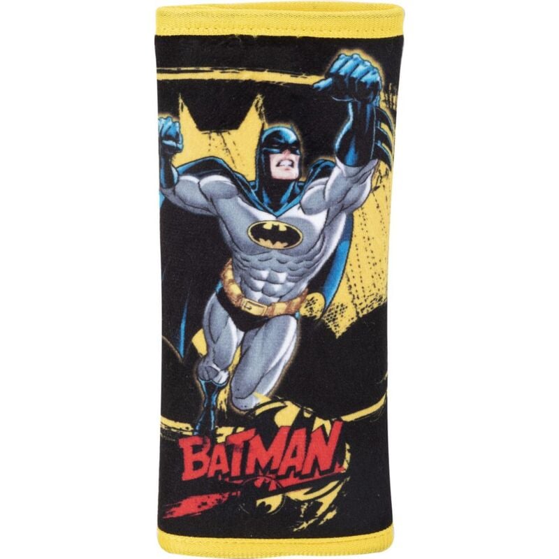 foto del prodotto batman passacintura morbido auto viaggio bambino supereroi uomo pipistrello sicurezza giallo nero