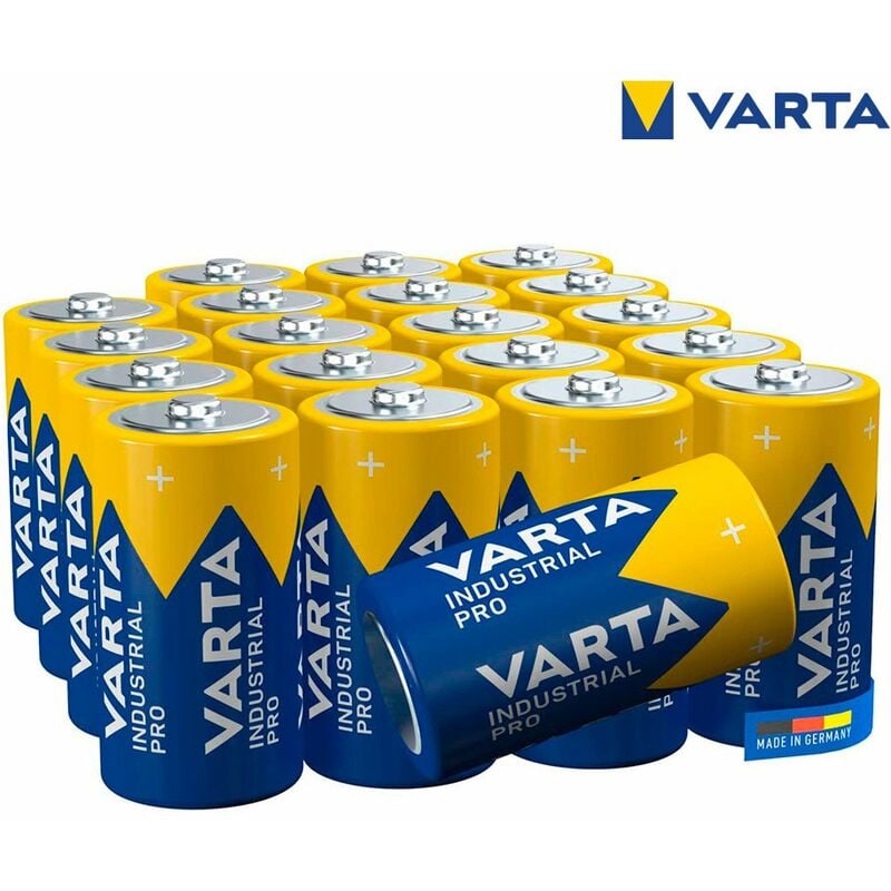 foto del prodotto batteria 1 2 torcia c alcalina manganese 7800 mah 1.5 v 20 pz. varta