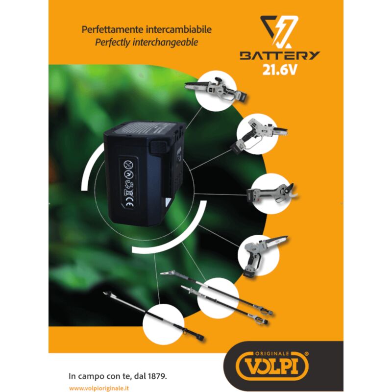 foto del prodotto batteria 21.6 v 2.5ah volpi