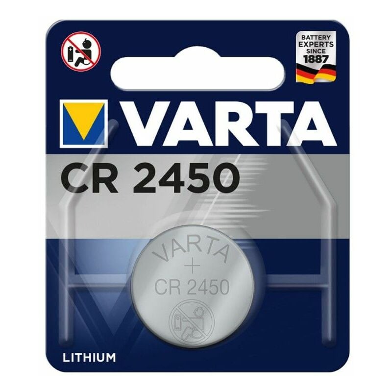 foto del prodotto batteria a bottone cr 2450 litio varta 570mah 3v