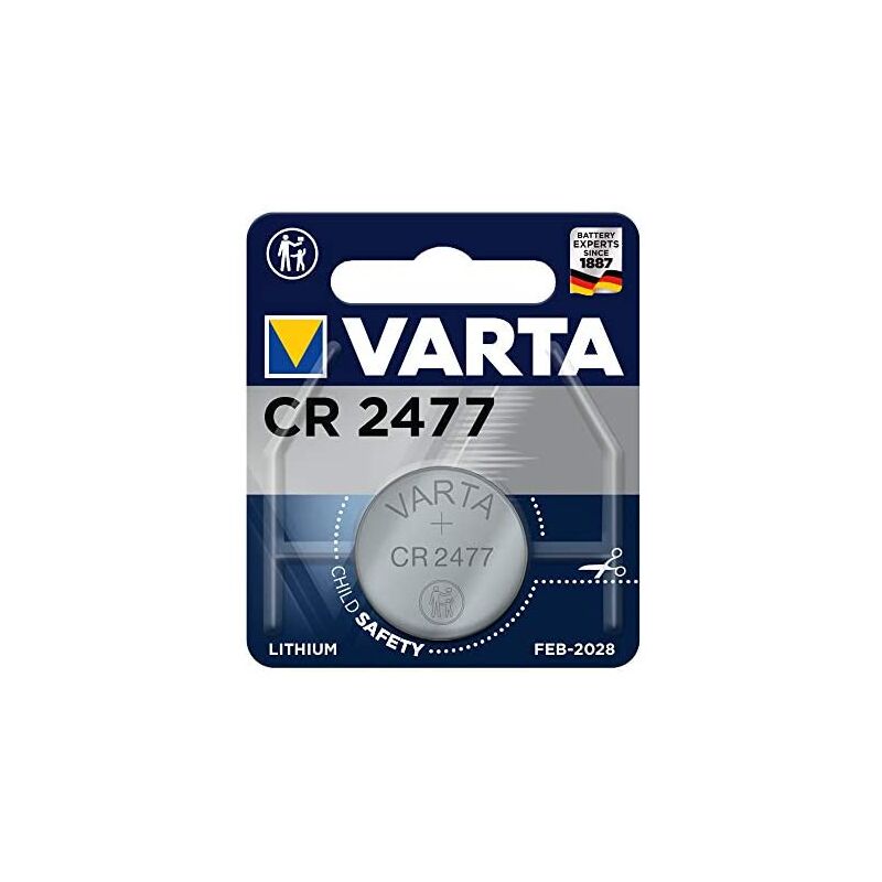 foto del prodotto batteria a bottone cr 2477 3 v 1 pz. 850 mah litio lithium coin cr2477 bli 1 varta