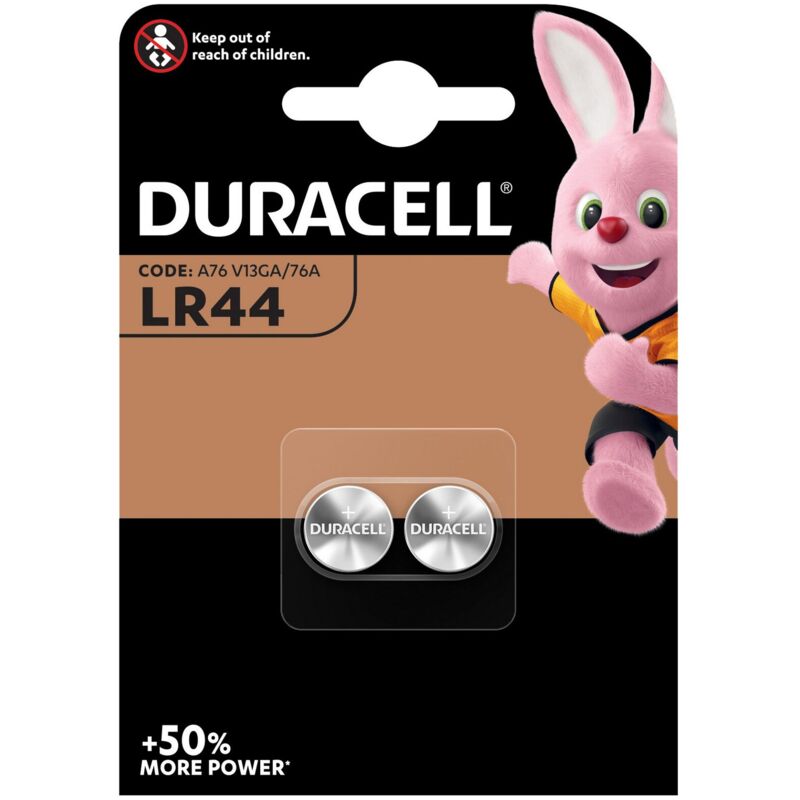 foto del prodotto batteria a bottone lr44 bl.2pz - duracell