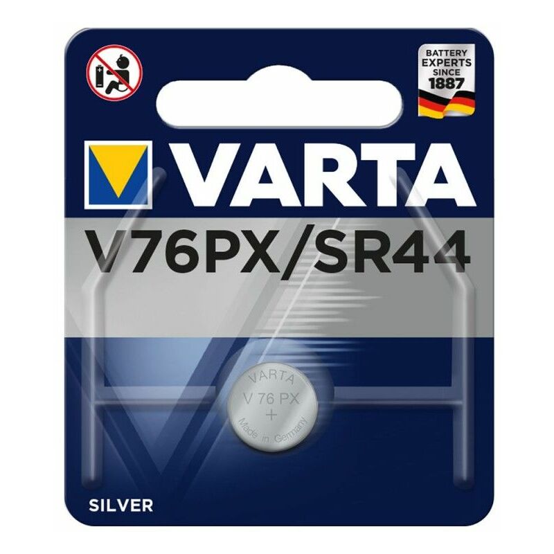 foto del prodotto batteria a bottone micro varta argento sr44 v76px 1,55v blister 1 unit 11,6x5,4mm