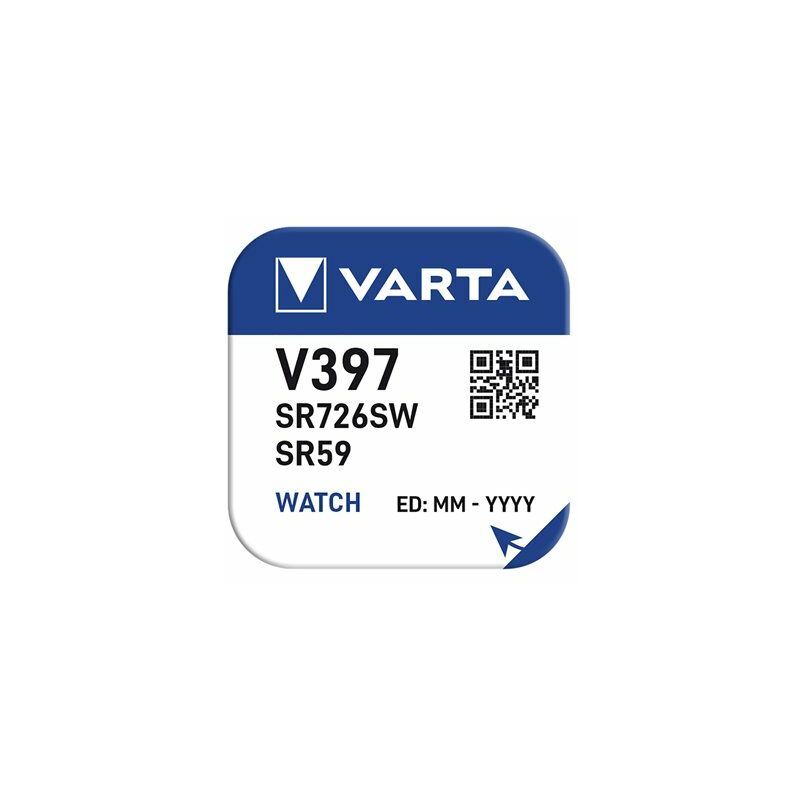 foto del prodotto batteria a bottone sr59 v397 varta 23mah blister 1 unit 7,9x2,6mm
