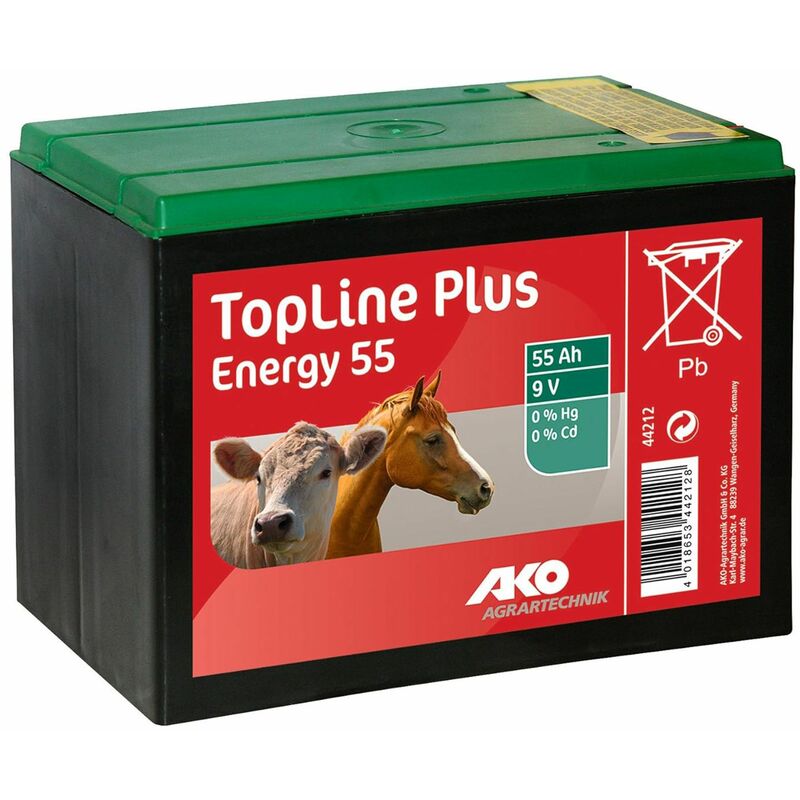 foto del prodotto batteria a secco 9v 12v zinco carbonio 55ah 90ah 130ah, per elettrificatori da recinzione elettrica, rete elettrificata, recinto pascolo, pila salina