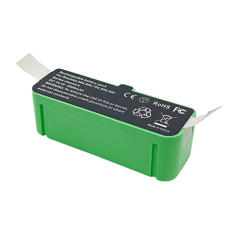 foto del prodotto batteria agli ioni di litio da 14,4 v 5200 mah compatibile con irobot roomba serie 600 700 800 900 614 615 675 680 690 694 760 780 790 805 880 890