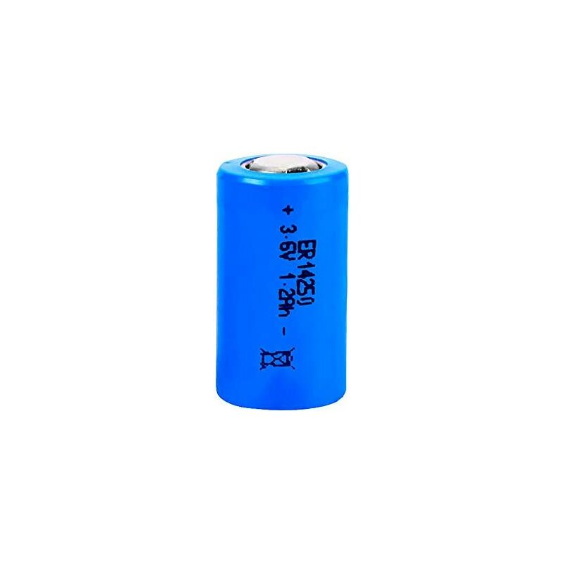 foto del prodotto batteria al litio lpt2 150 1 2 3,6v mod. 14250 1200ma 14,5x25,5mm batteria al litio lpt2 150 1 2 3,6 v 2,3cm x 1,4 cm 14250h 1200 mah