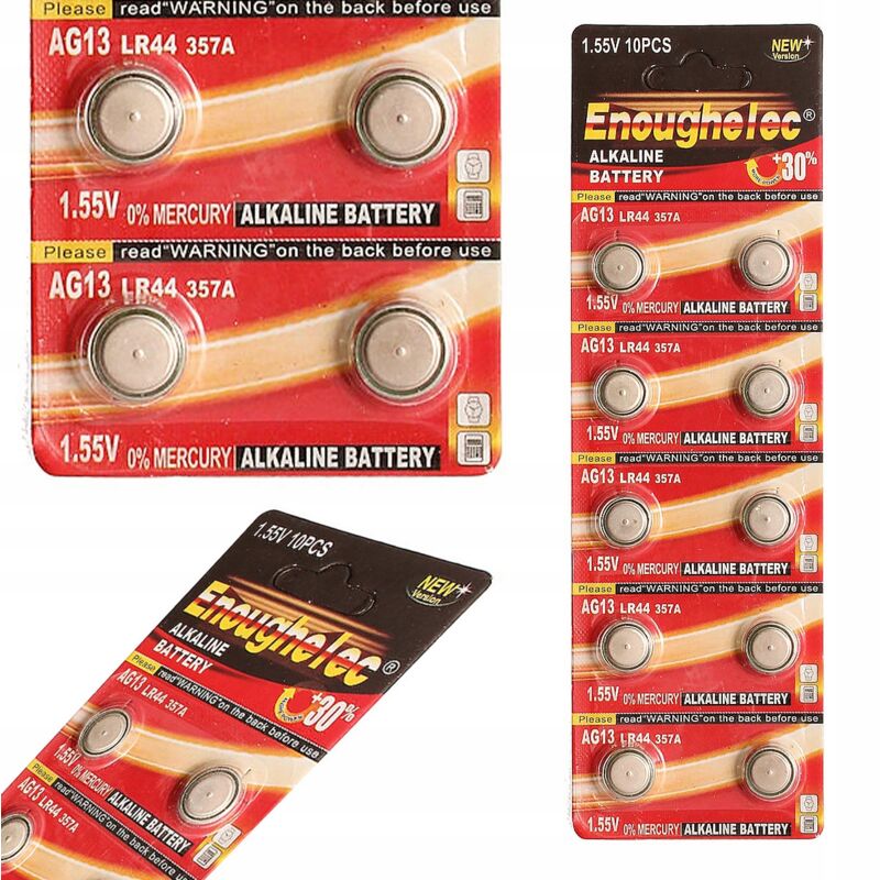 foto del prodotto batteria al litio lr44 ag13 1,5 v 10 pz.