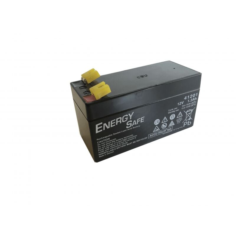 foto del prodotto batteria al pb agm vrla serie energy safe 12v 1,3ah c20 f1 
