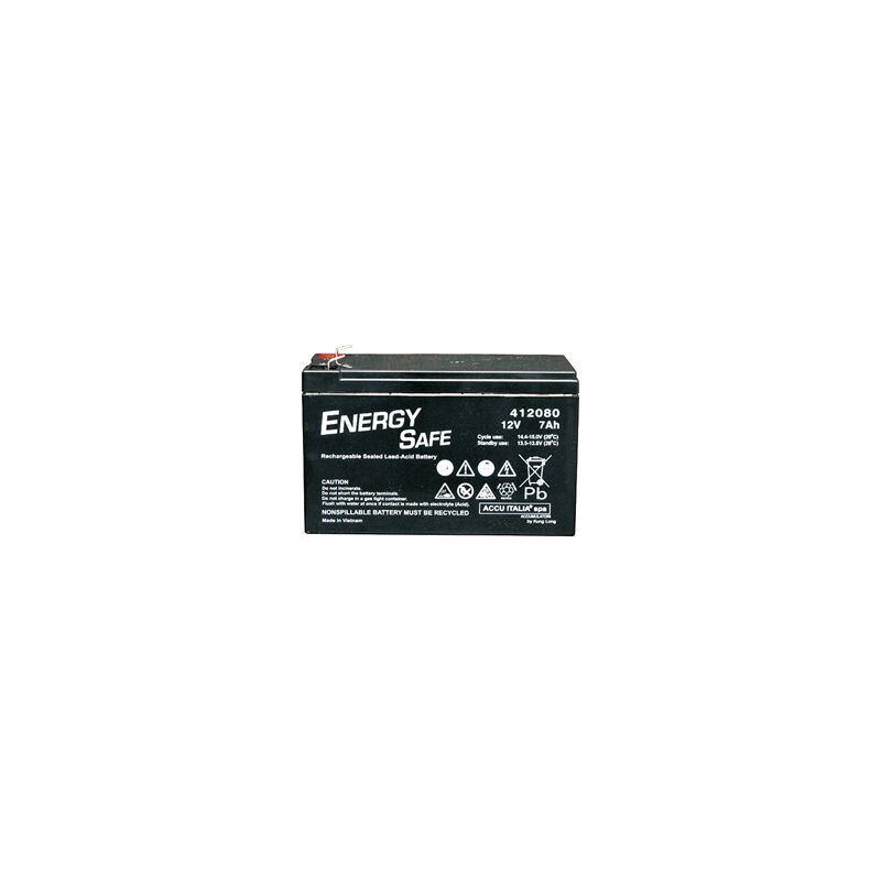 foto del prodotto batteria al pb agm vrla serie energy safe 12v 7,0ah c20 f1 