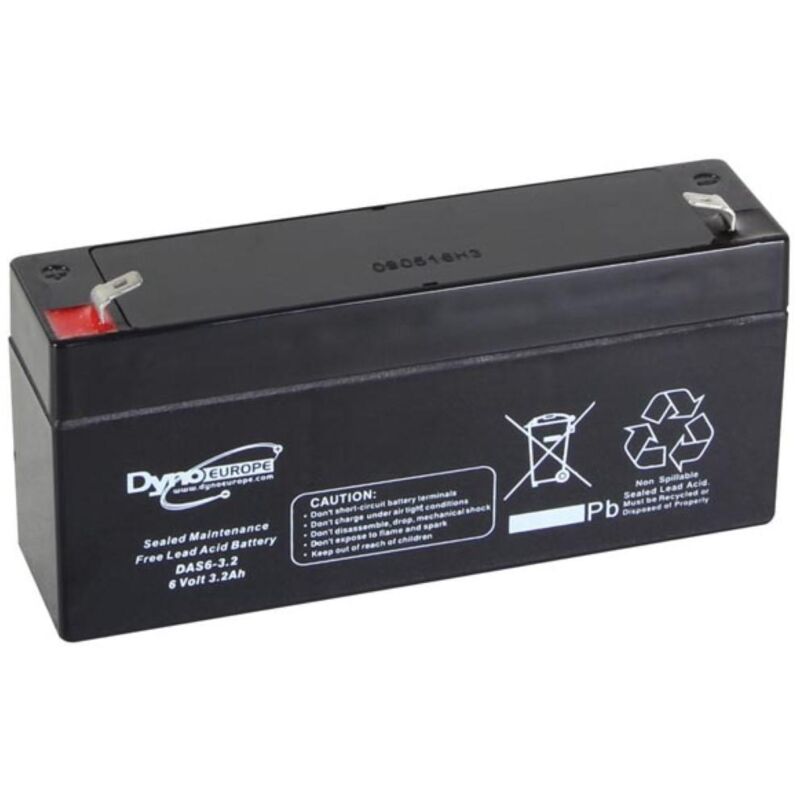 foto del prodotto batteria al piombo 6 v 3,2 ah 134 x 34 x 66 mm