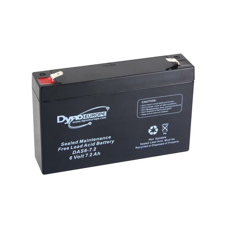 foto del prodotto batteria al piombo 6 v 7,2 ah 150 x 34 x 100 mm