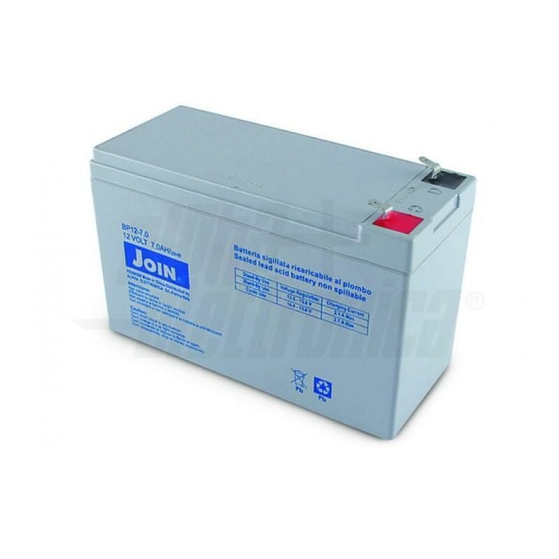 foto del prodotto batteria al piombo agm alpha elettronica 12v 7ah faston 4.8, alp bp12 7.0
