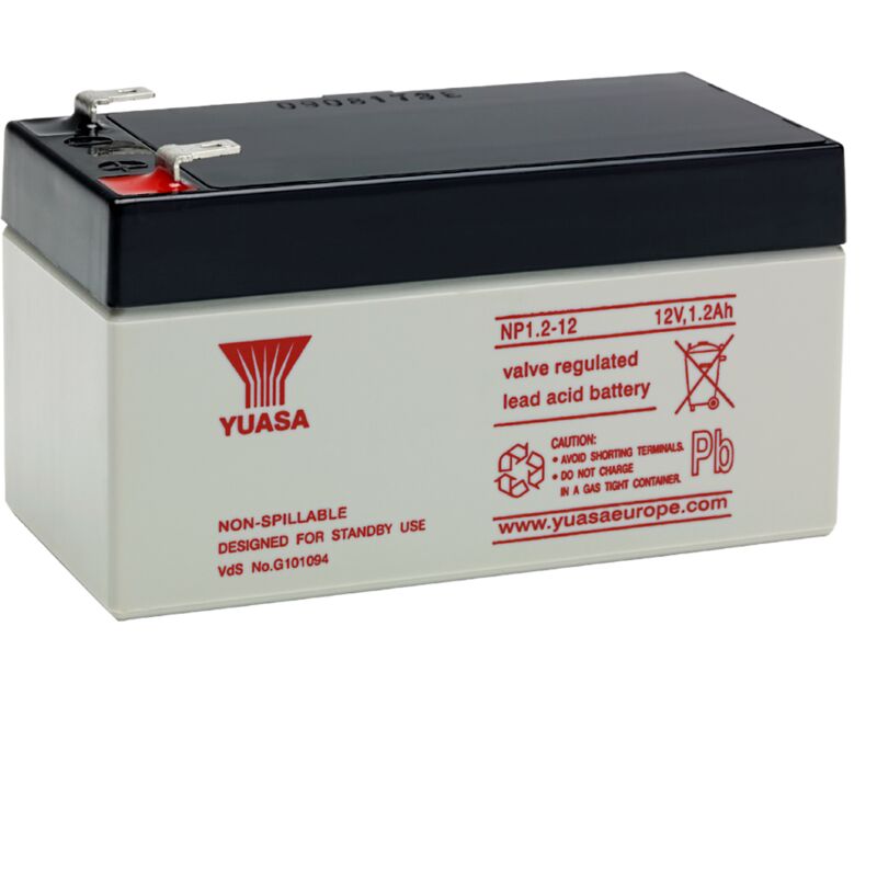 foto del prodotto batteria al piombo ermetica 12v 1,2ah yuasa np1.2 12