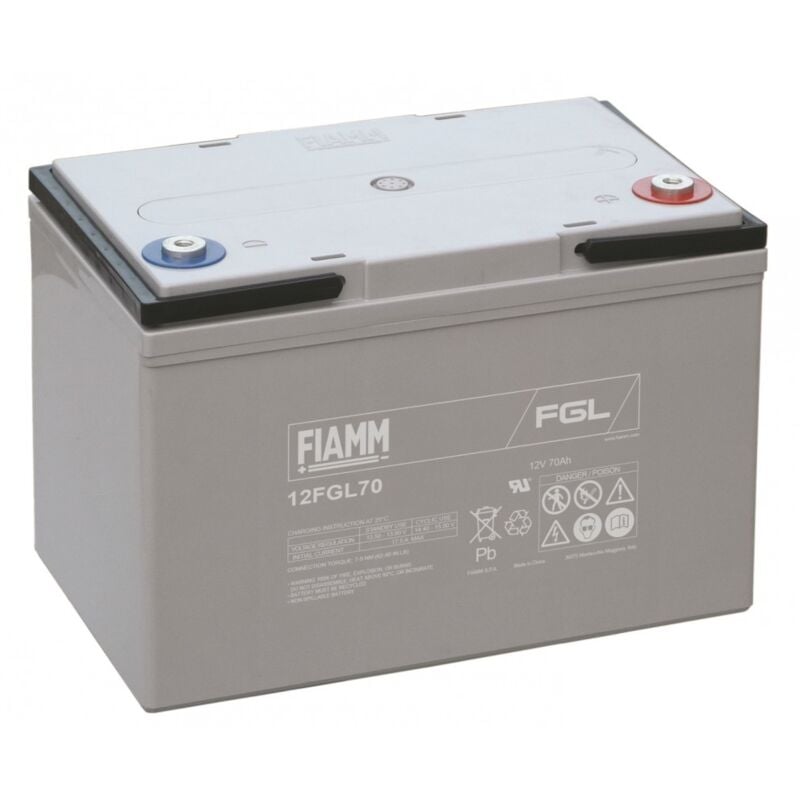 foto del prodotto batteria al piombo ermetica 12v 70ah fiamm 12fgl70