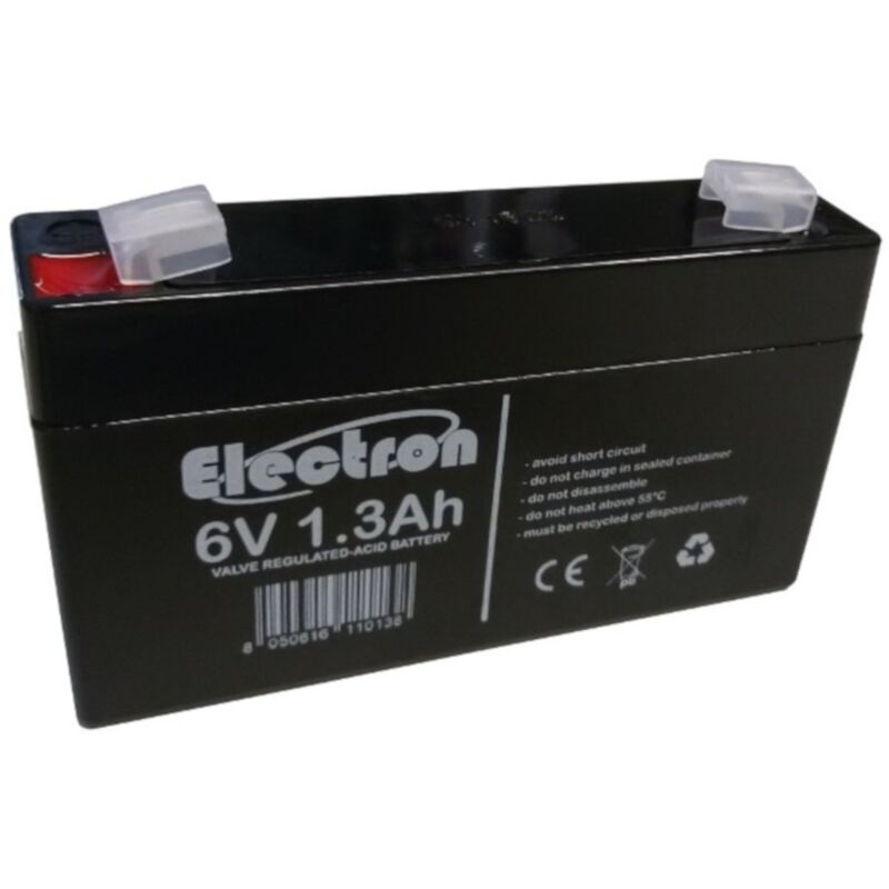 foto del prodotto batteria al piombo ermetica 6v 1,3ah