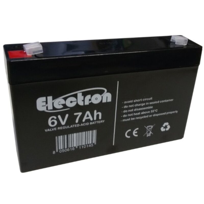 foto del prodotto batteria al piombo ermetica 6v 7ah