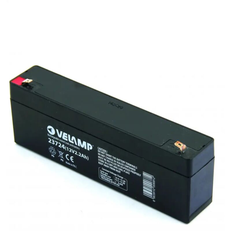 foto del prodotto batteria al piombo ermetica ricaricabile tensione 12v capacita 2.2ah faston
