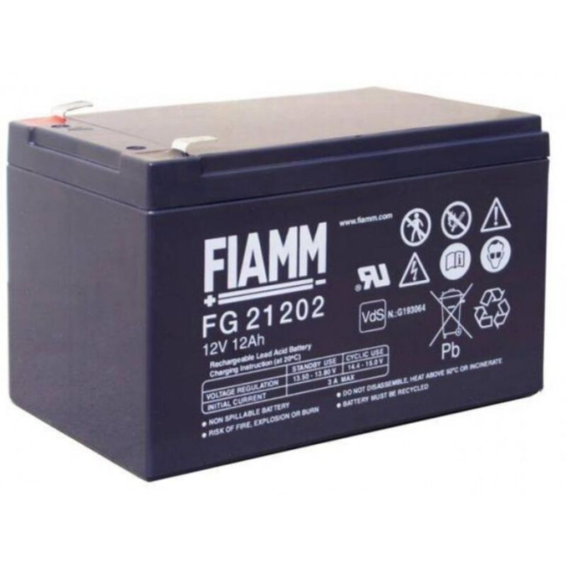 foto del prodotto batteria al piombo fiamm 12v 12ah fiamm cod. fg21202 