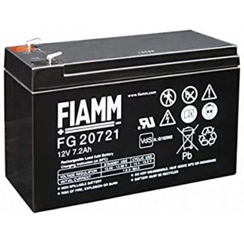 foto del prodotto batteria al piombo fiamm 12v 7,2ah fiamm cod. fg20721 
