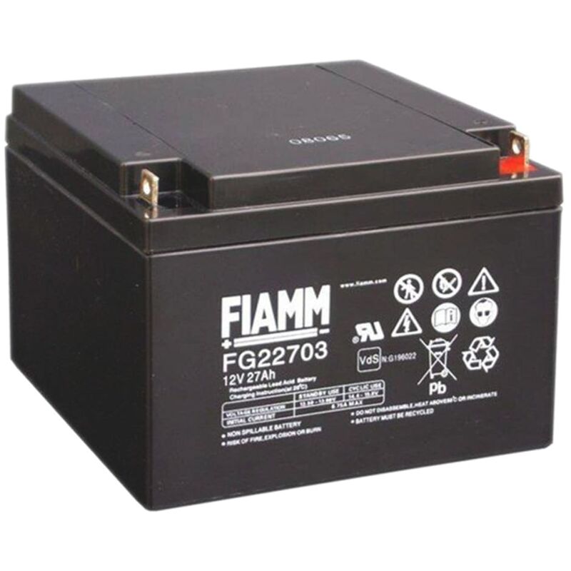 foto del prodotto batteria al piombo sigillata fiamm, 12v, 27ah, 166 x 175 x 125mm, 20 50 c