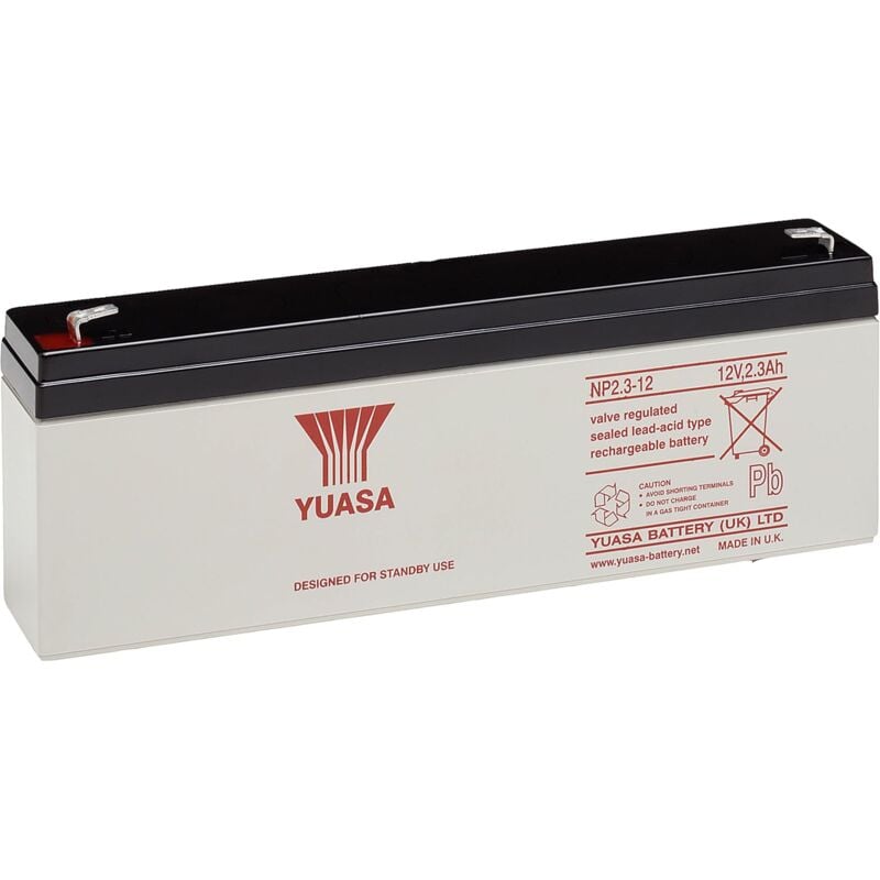 foto del prodotto batteria al piombo vrla uso industriale np2.3-12 12v 2.3ah 178x34x64mm yuasa