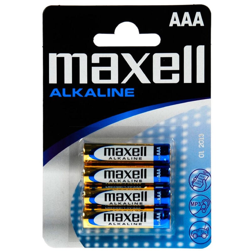 foto del prodotto batteria alcalina lr03 aaa 1,5v in blister 4 unit maxell