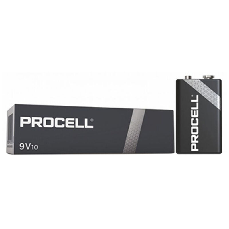 foto del prodotto batteria alcalina procell 9 v e-block 6lr61 - 10 pz
