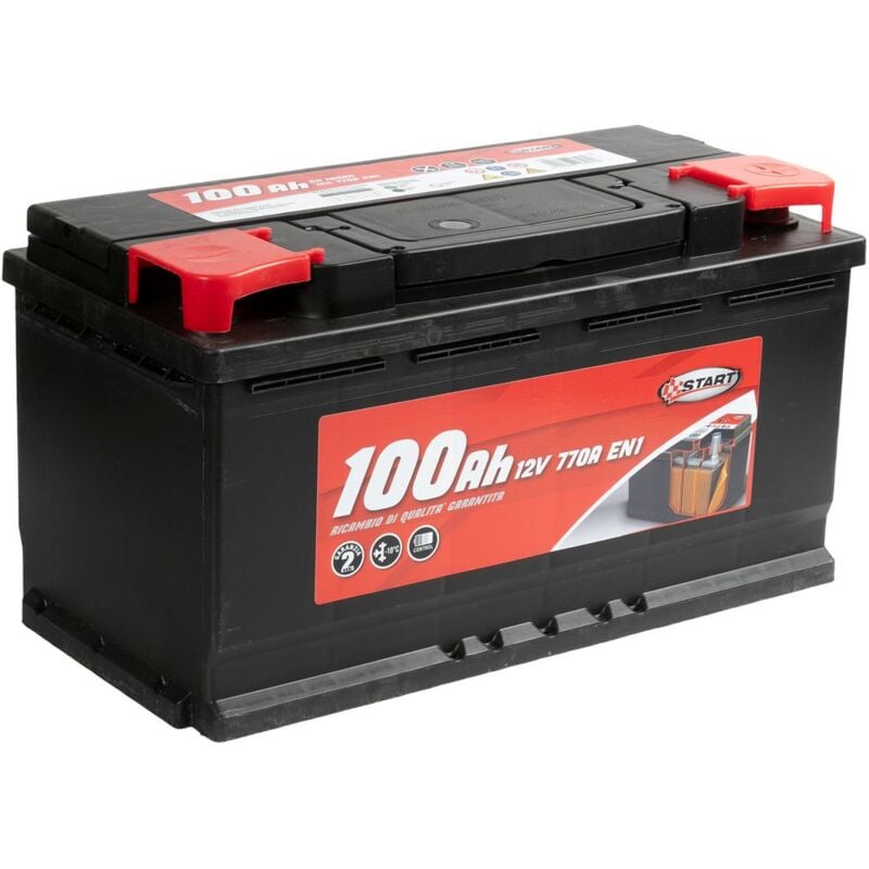 foto del prodotto batteria auto 100ah 12v 850a polo positivo destro cassetta l5