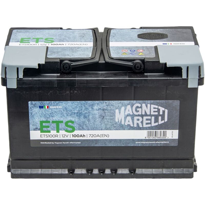 foto del prodotto batteria auto 100ah con tecnologia ets, batteria auto lh4 12v 100ah 720a b13 con maniglie ricambi auto