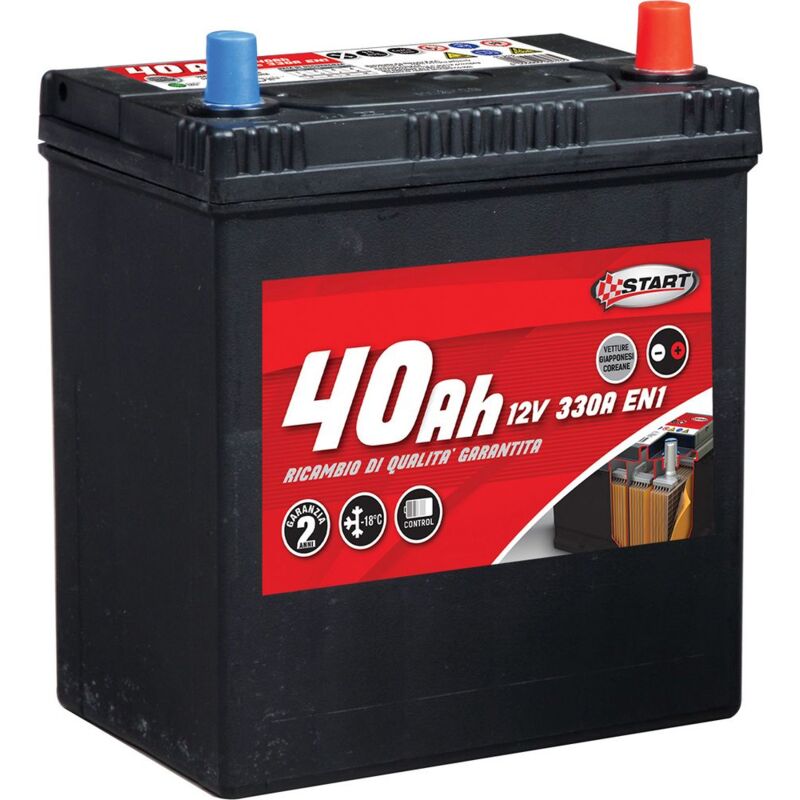 foto del prodotto batteria auto 40ah per vetture giapponesi coreane polo destro j37