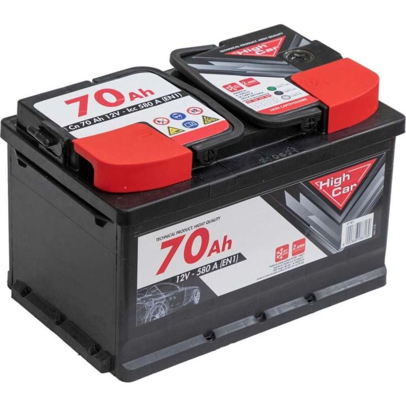 foto del prodotto batteria auto da 70ah 540a 12v polo positivo destro cassetta l3b
